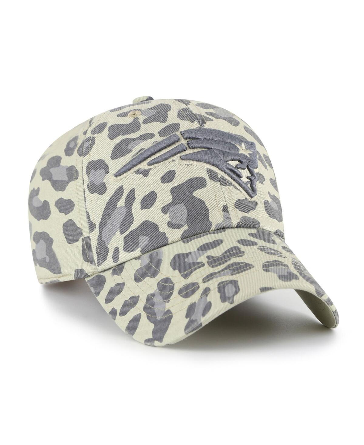 47 Brand Women's Gray New England Patriots Bagheera Clean Up Adjustable Hat In White