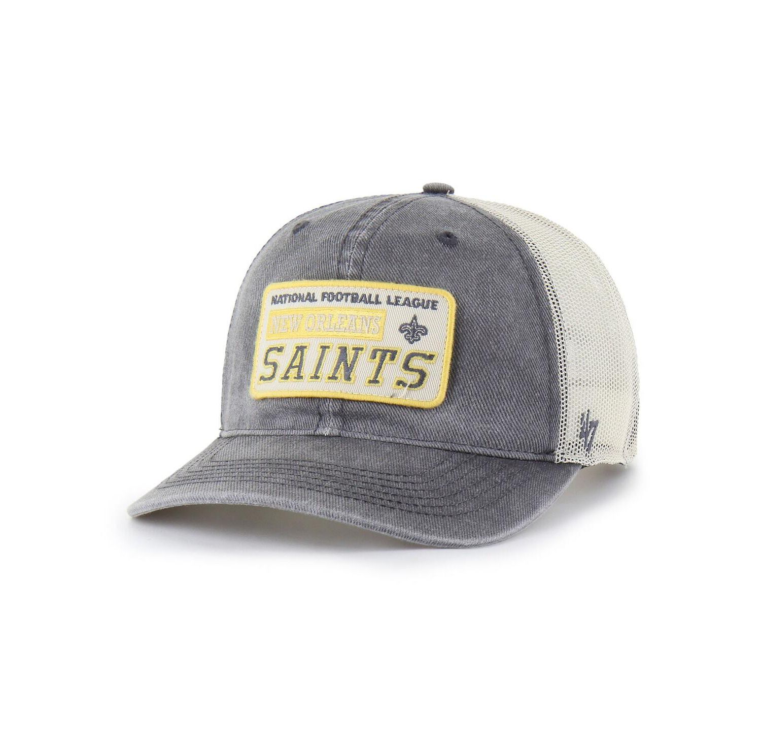 Men's Charcoal New Orleans Saints Canteen Relaxed Trucker Adjustable Hat