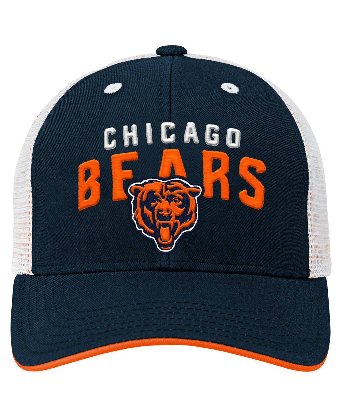 Outerstuff Preschool Navy Chicago Bears Core Lockup Trucker Adjustable Hat In Blue