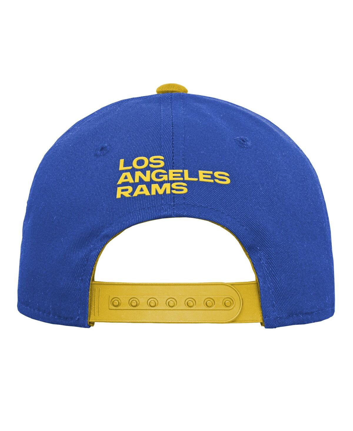 Outerstuff Big Boys And Girls Royal Los Angeles Rams Team Pre-curved Adjustable Hat In Blue