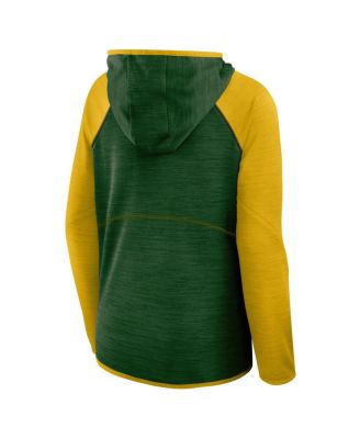 Women's Green Green Bay Packers Plus Size End Around Pass Full-Zip Hoodie