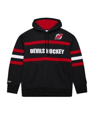 Mitchell Ness Men's Black New Jersey Devils Head Coach Slogan Pullover Hoodie