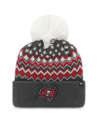 '47 Brand - Women's Graphite Tampa Bay Buccaneers Elsa Cuffed Knit Hat with Pom