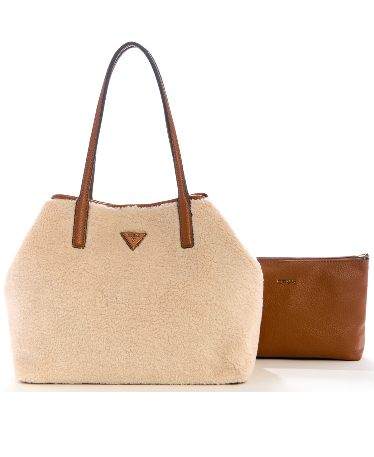 Guess Women's Victtoria 2-in-1 Medium Tote Bag In Brown