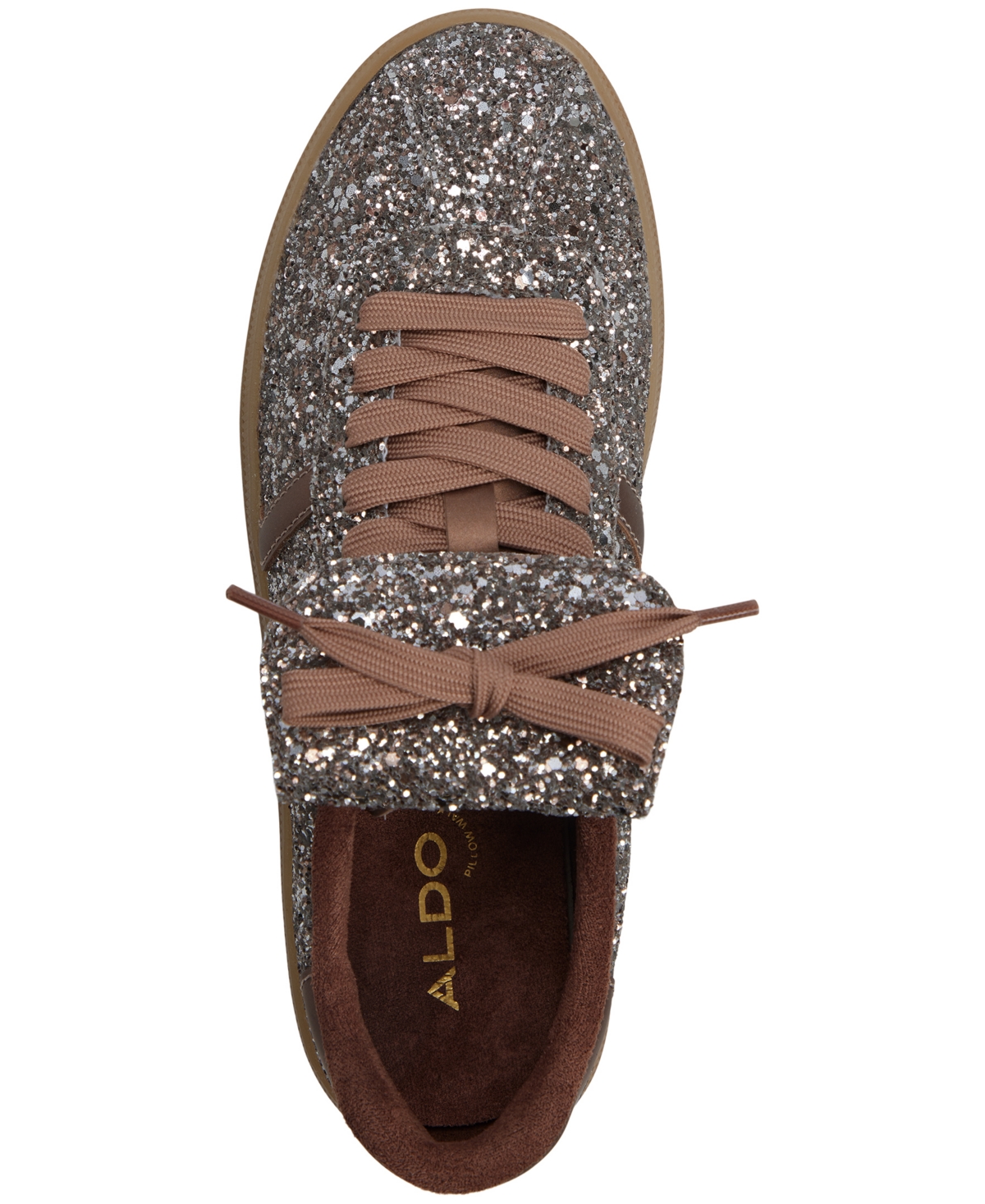 Aldo Itsneaker Glitter Sneaker With Removable Kiltie Flap In Multi