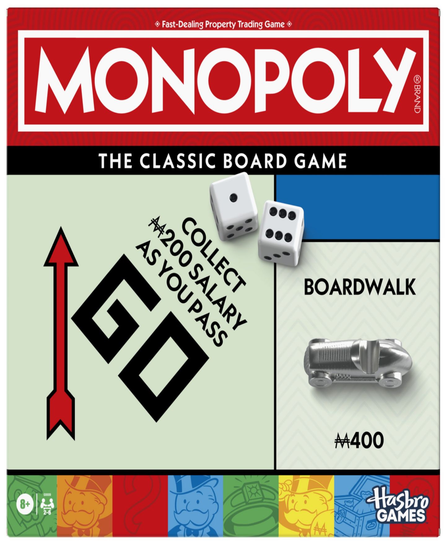Детская настольная игра MONOPOLY Family Strategy Board Game, Ages 8+, цвет: Разноцветный — фото 1