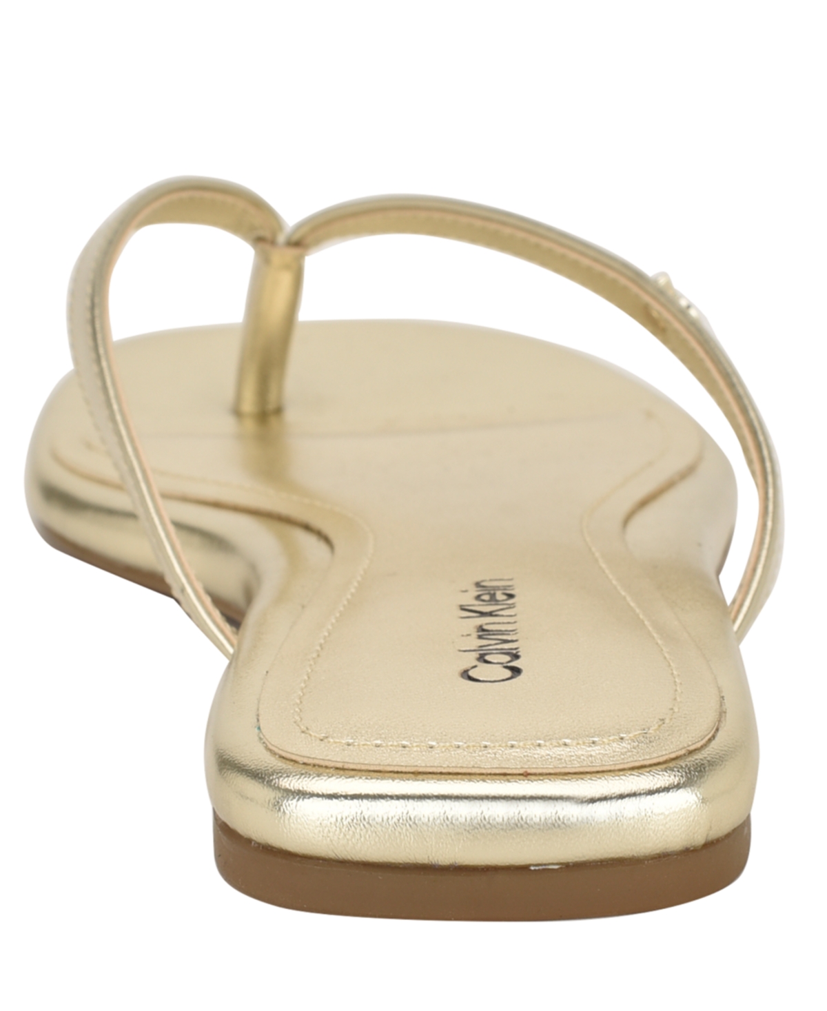 Calvin Klein Stelea Flip Flop In Gold