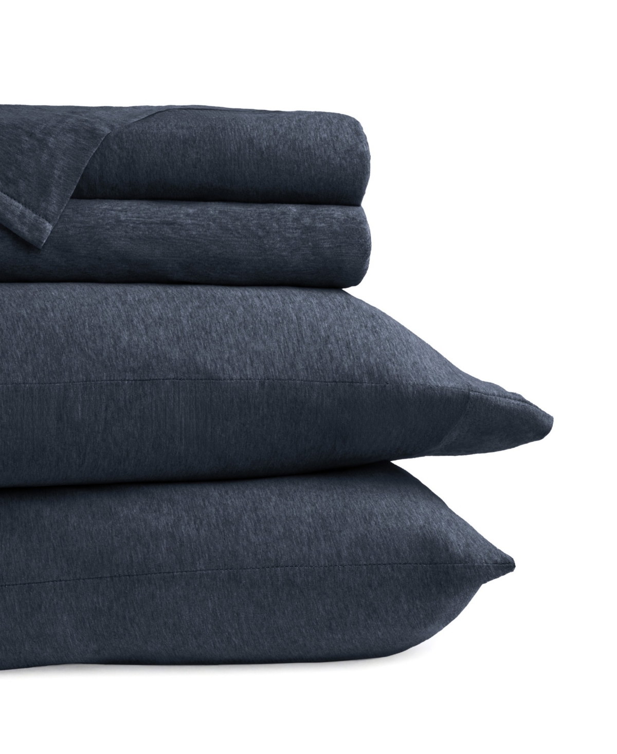 Ienjoy Home Jersey Cotton 3-pc. Sheet Set, Twin Xl In Blue