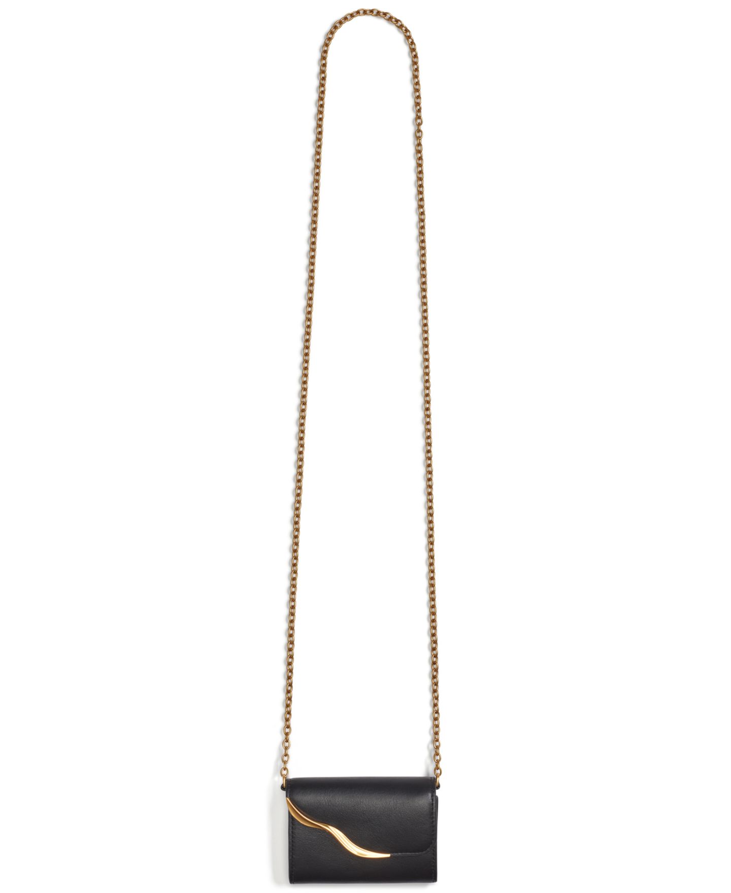 Женский кошелёк Donna Karan New York Malverne на шнурке, цвет: Чёрный / Золотой — фото 4