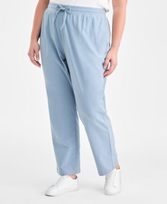Plus Size Knit Pull-On Pants