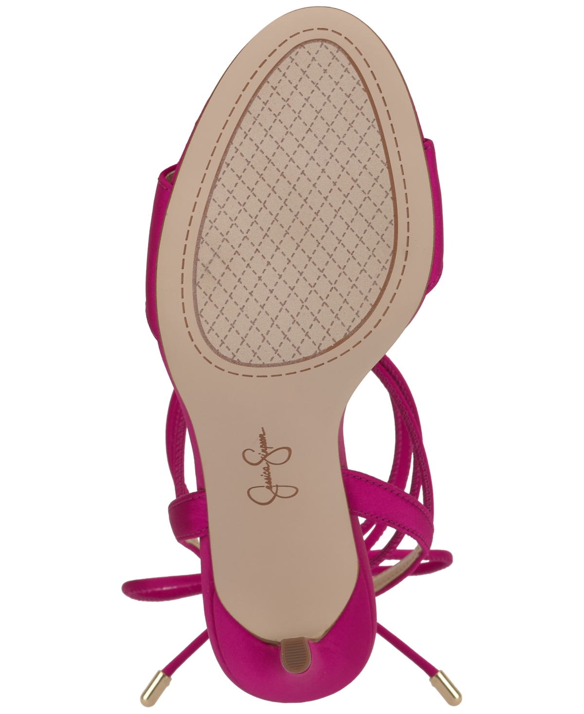 Jessica Simpson Women's Jenzin Feather Wrap Dress Sandals In Pink