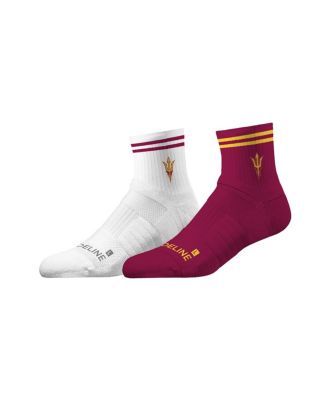 Strideline - Men's and Women's Arizona State Sun Devils Premium Knit 2-Pack Half Calf Socks Set