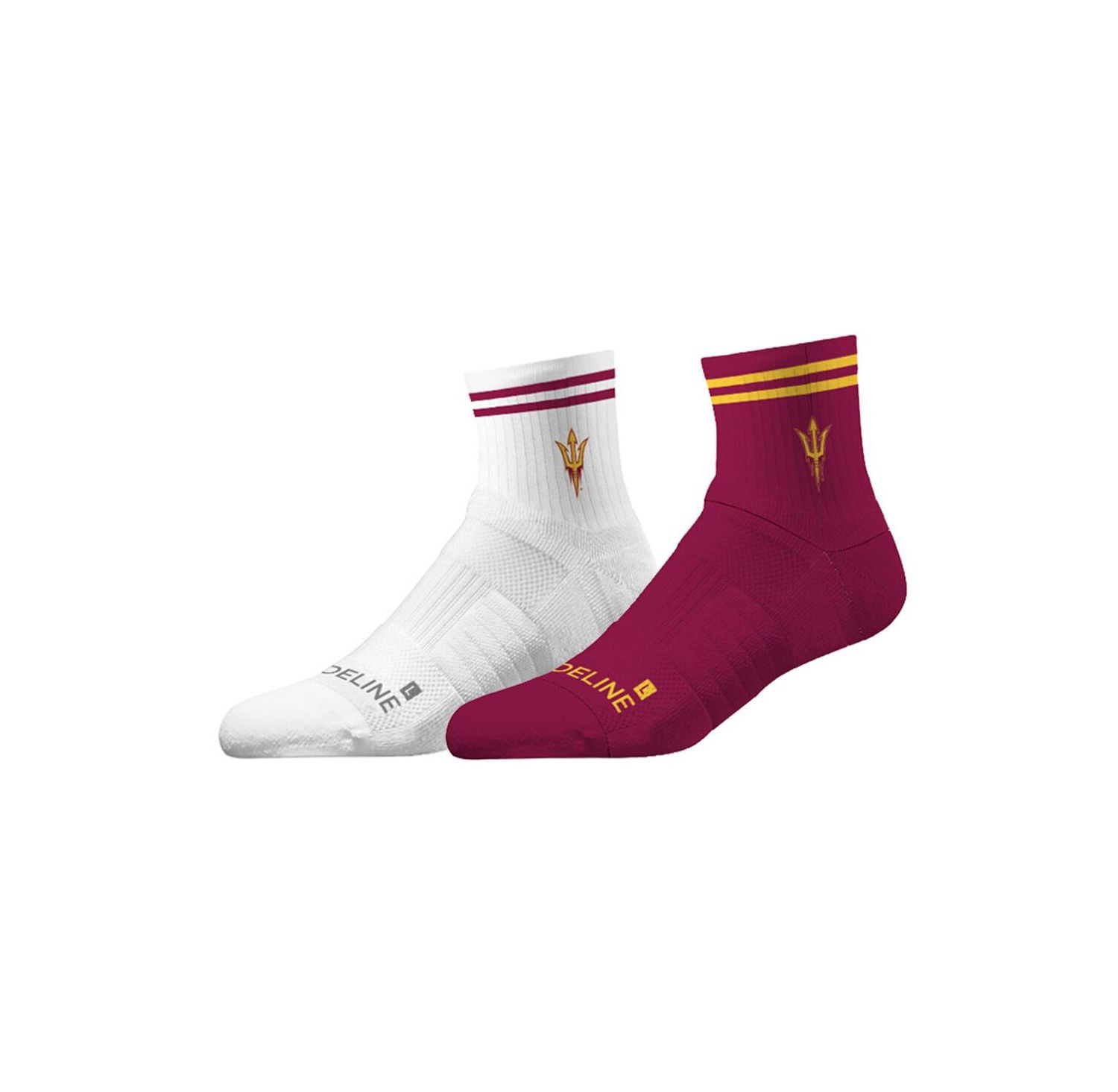 Men's and Women's Arizona State Sun Devils Premium Knit 2-Pack Half Calf Socks Set