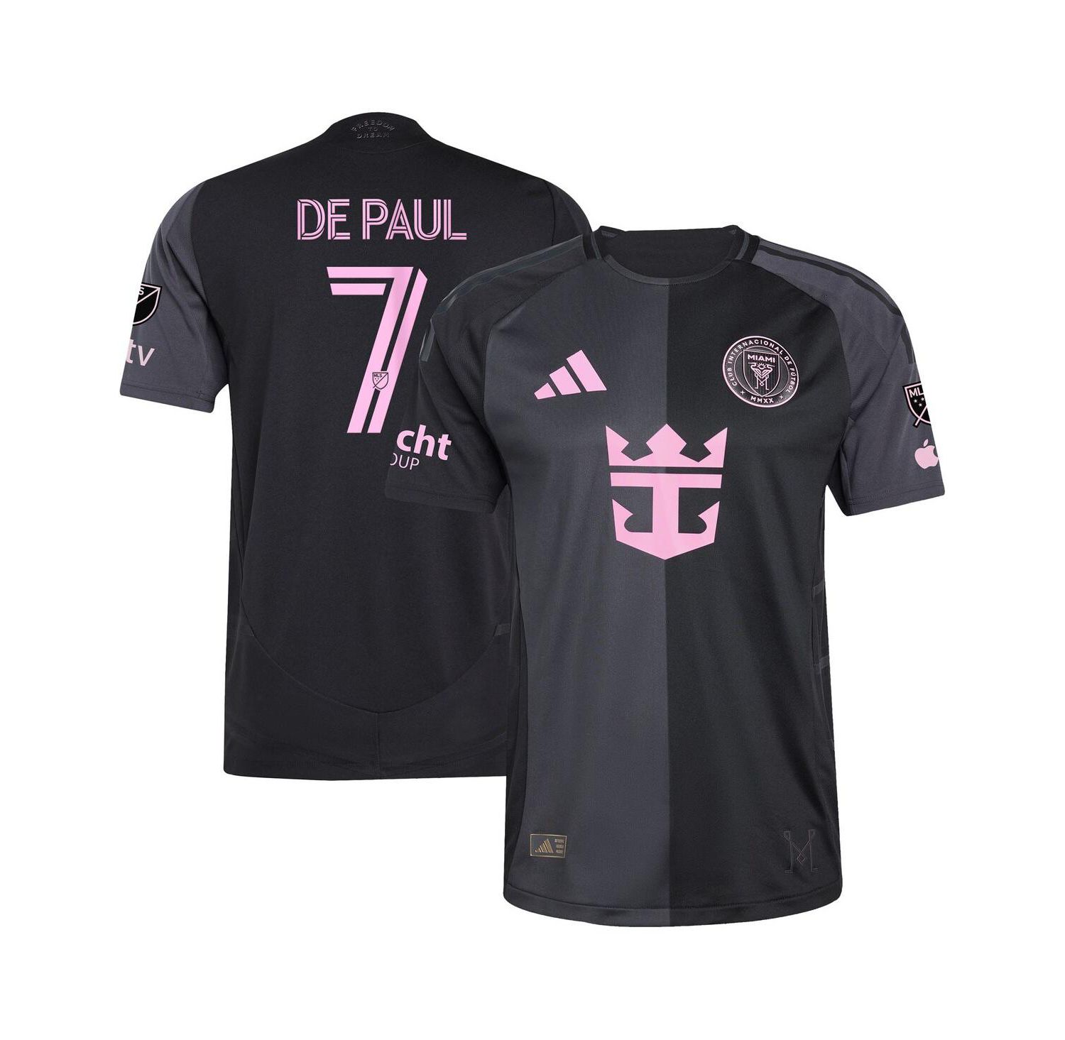 Men's Rodrigo De Paul Black Inter Miami CF 2025 The Fortitude Kit Authentic Player Jersey