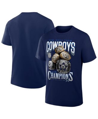 Dallas Cowboys - Men's Merchandise Navy Rings T-Shirt