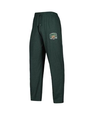 Men's Green/Charcoal Ohio Bobcats Meter Long Sleeve Top and Pants Sleep Set