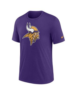 Men's Purple Minnesota Vikings Rewind Logo Tri-Blend T-Shirt