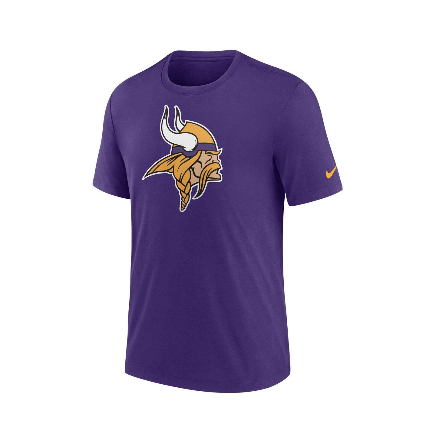 Мужская футболка Nike Purple Minnesota Vikings Rewind Logo Tri-Blend — фото 2