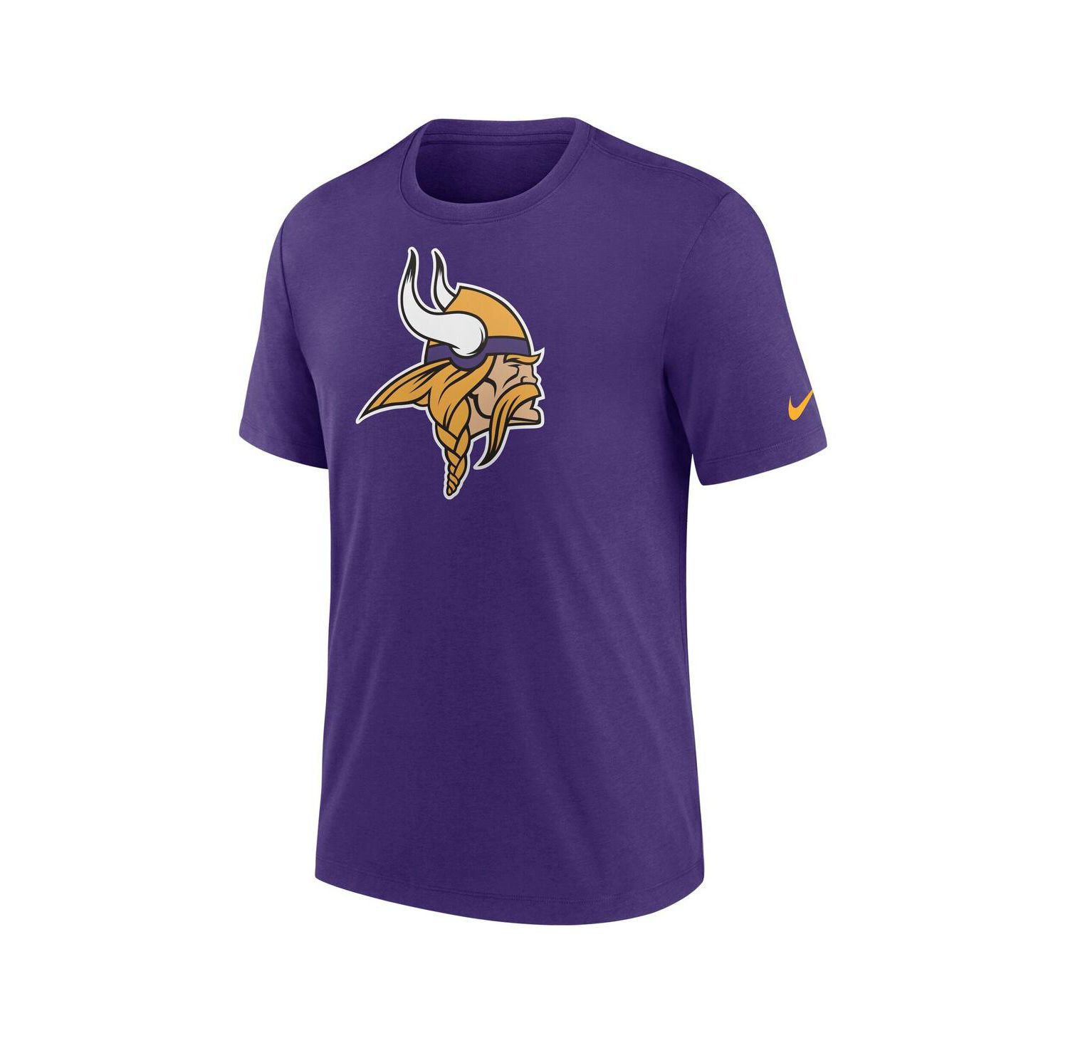 Men's Purple Minnesota Vikings Rewind Logo Tri-Blend T-Shirt