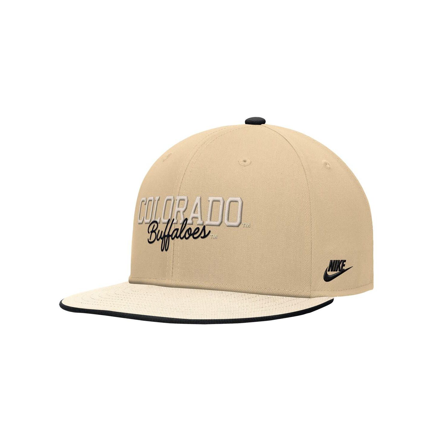 Мужская кепка Nike Gold Colorado Buffaloes Vintage Script Pro Dri-FIT Snapback Hat — фото 1