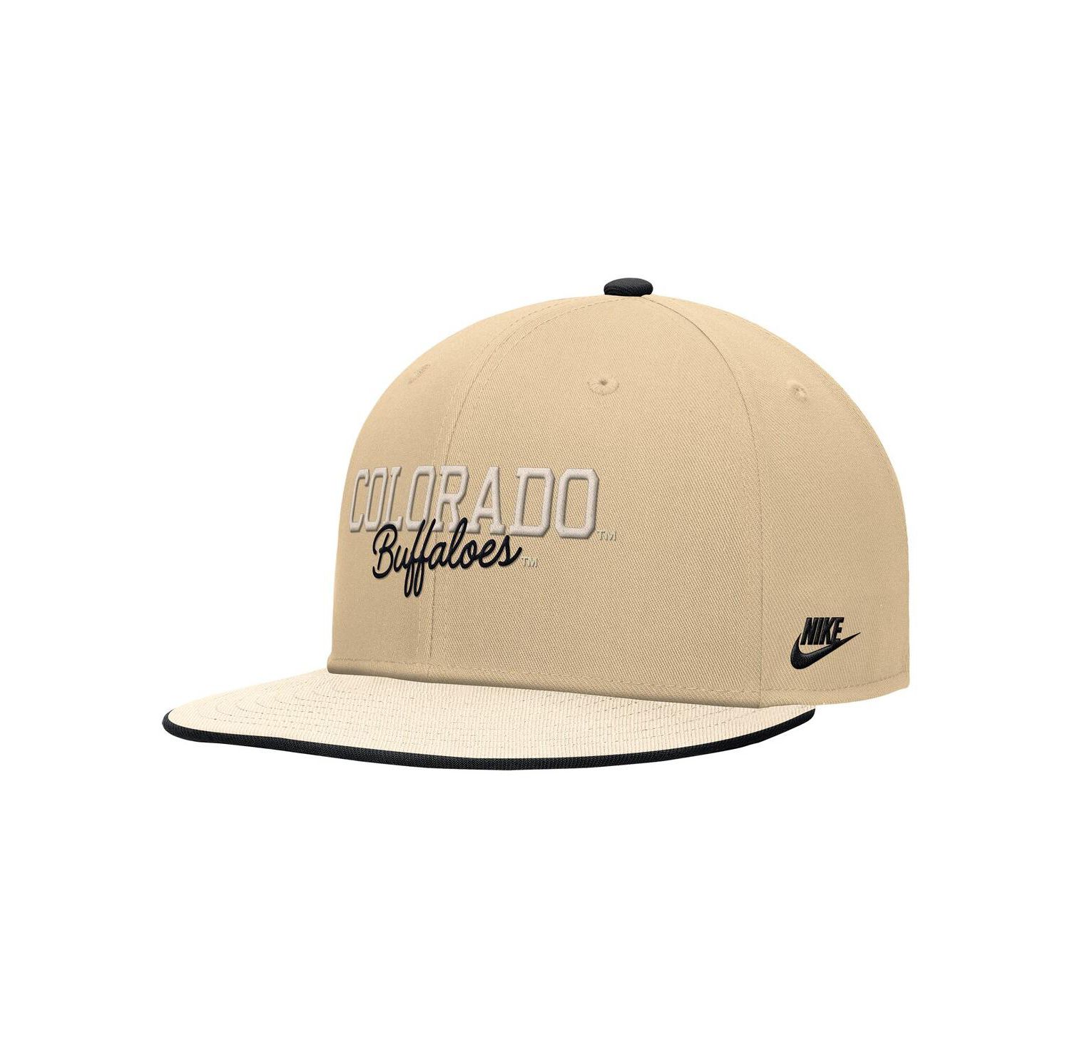 Men's Gold Colorado Buffaloes Vintage Script Pro Dri-FIT Snapback Hat