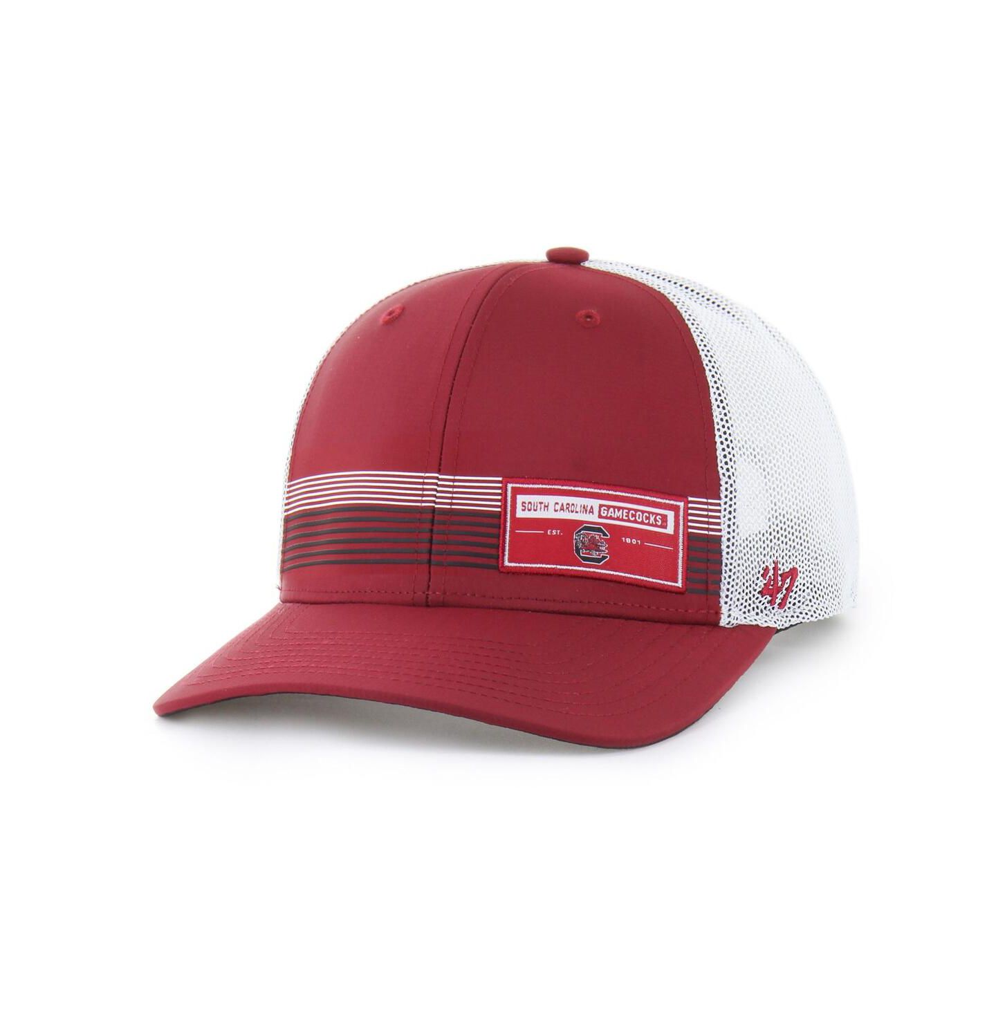 Мужская кепка '47 Brand Garnet South Carolina Gamecocks Rangefinder Brrr Trucker Adjustable Hat — фото 1