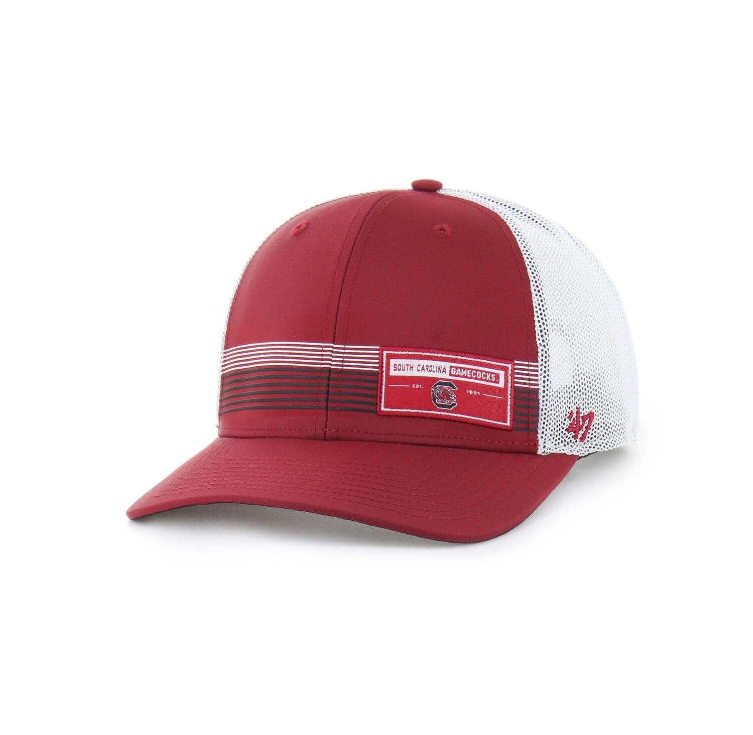 Men's Garnet South Carolina Gamecocks Rangefinder Brrr Trucker Adjustable Hat