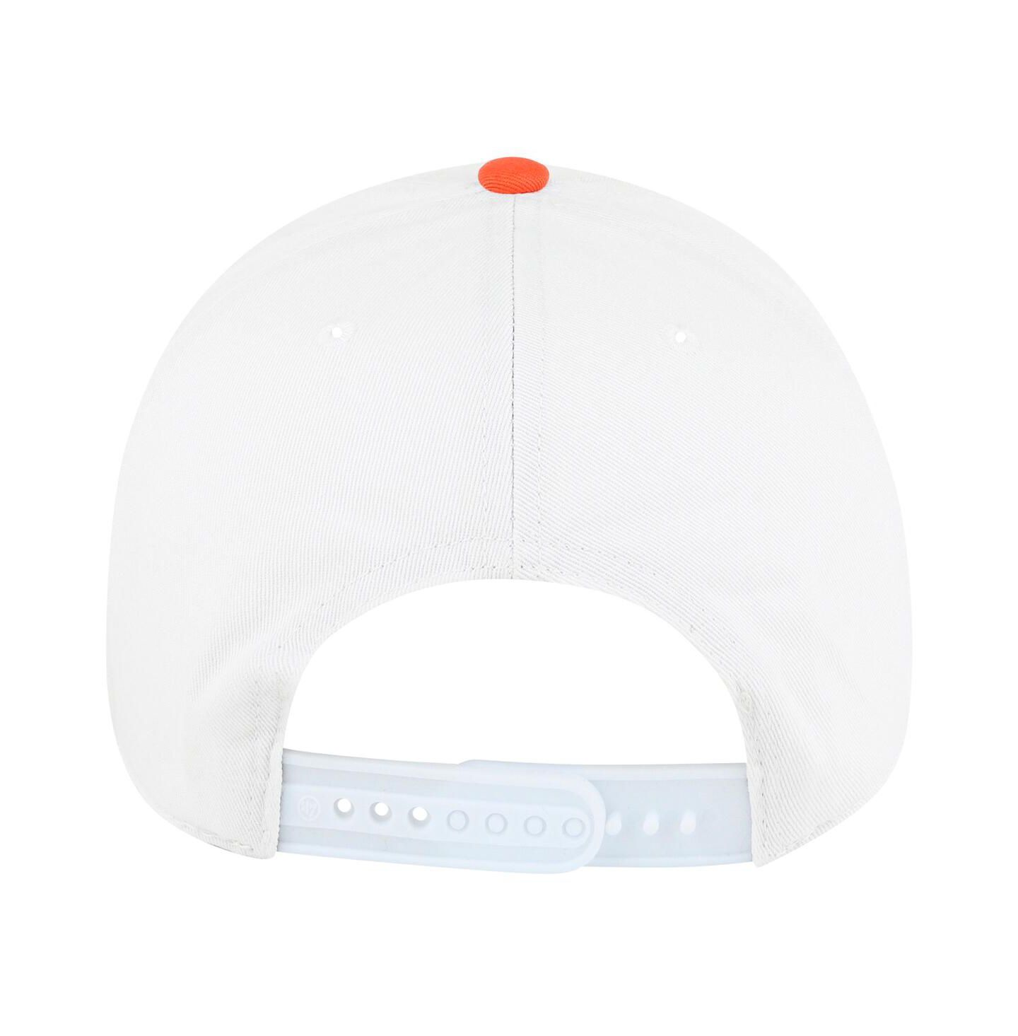 Мужская кепка '47 Brand White Clemson Tigers Gridiron Clean Up Adjustable Hat — фото 2