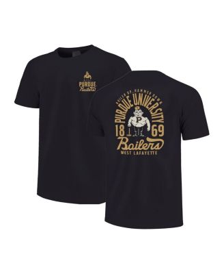 Image One - Big Boys and Girls Black Purdue Boilermakers Comfort Colors Mascot Overlay T-Shirt