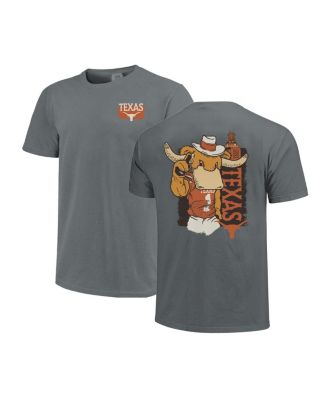 Image One - Men's and Women's Gray Texas Longhorns Hyper Local House Mascot Built T-Shirt