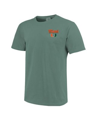 Men's and Women's Green Miami Hurricanes Hyper Local Mascot Swamp T-Shirt
