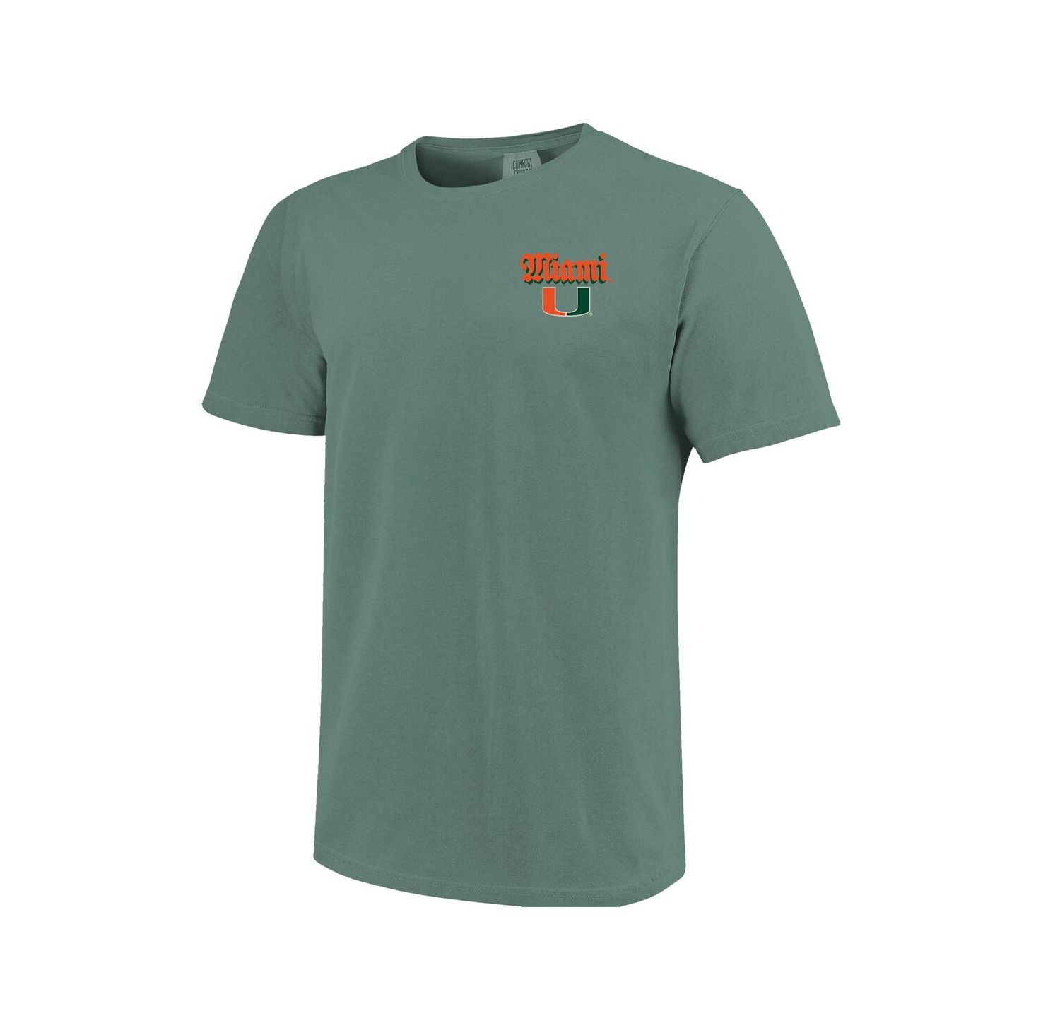 Men's and Women's Green Miami Hurricanes Hyper Local Mascot Swamp T-Shirt