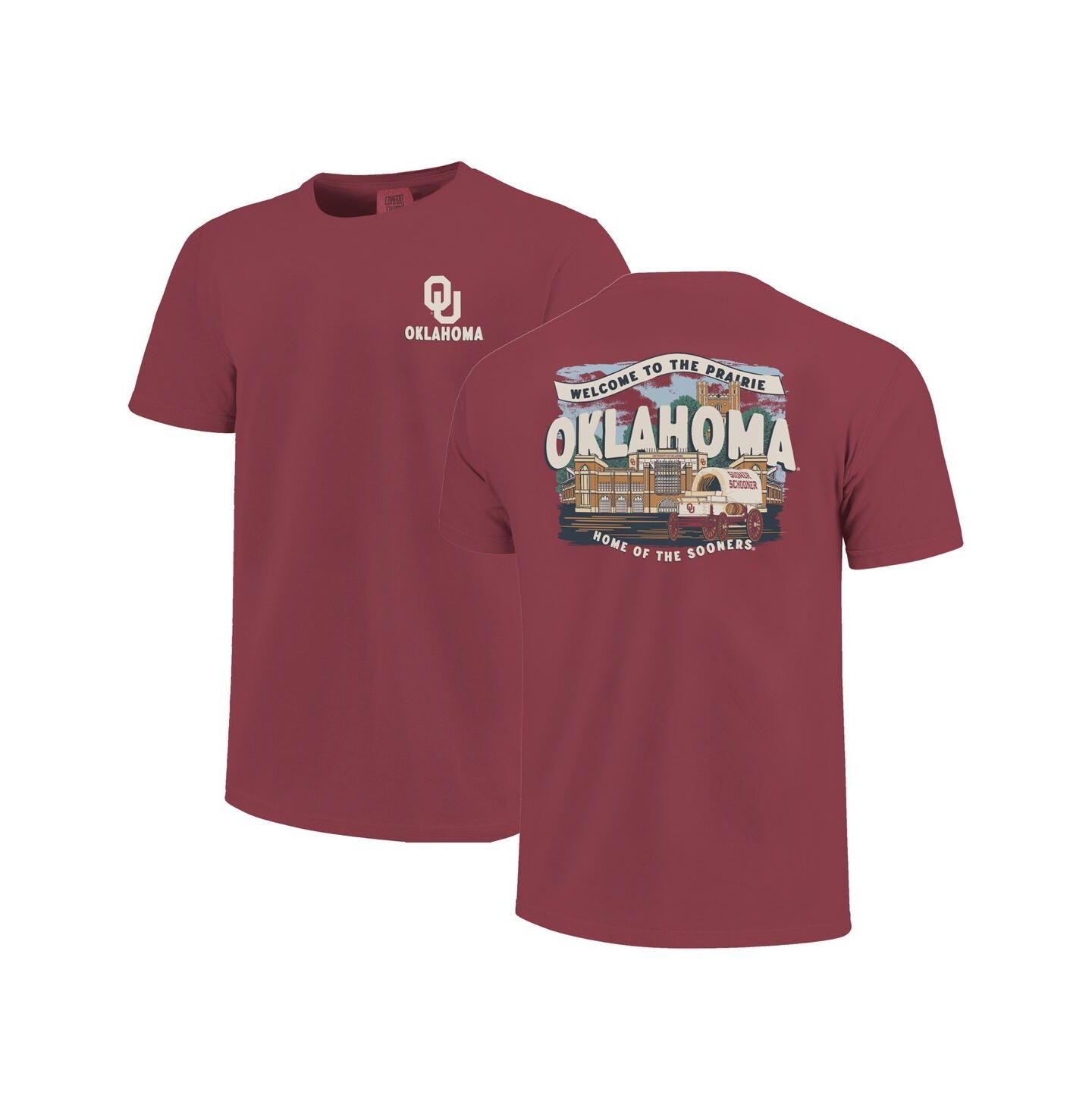 Детская футболка Image One Crimson Oklahoma Sooners Local Campus Scene — фото 1