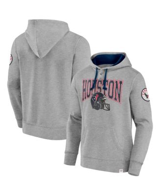 Fanatics Men's Heather Gray Houston Texans Label Maker Pullover