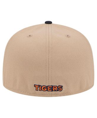 Men's Khaki Auburn Tigers Two-Tone 59FIFTY Fitted Hat