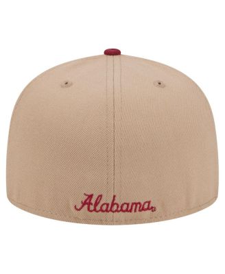 Men's Khaki Alabama Crimson Tide Two-Tone 59FIFTY Fitted Hat