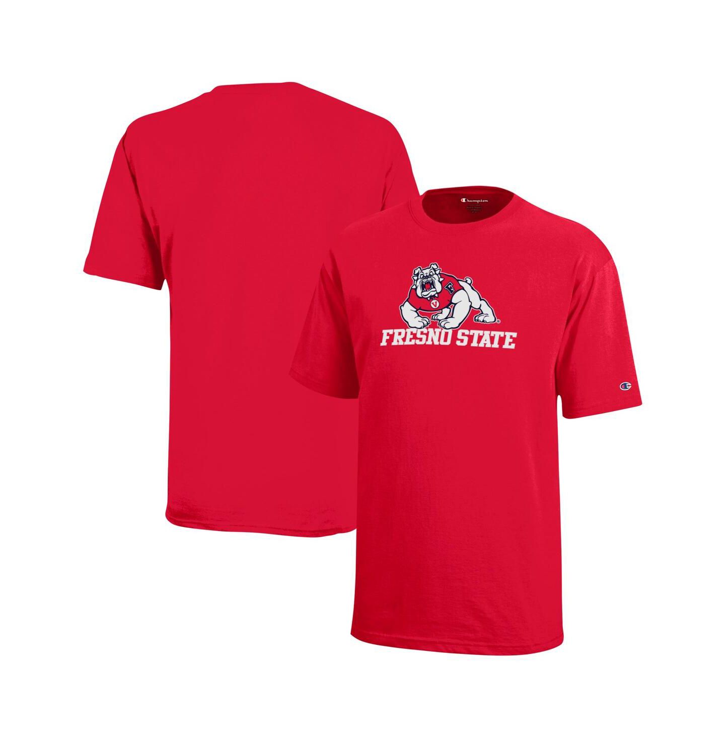 Детская футболка Champion Red Fresno State Bulldogs Arch Over Logo — фото 1