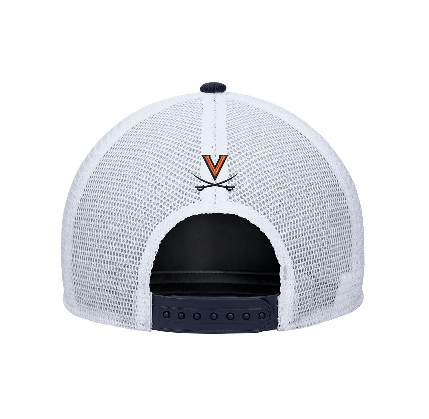 Men's Navy Virginia Cavaliers 2025 On-Field Rise Trucker Performance Adjustable Hat