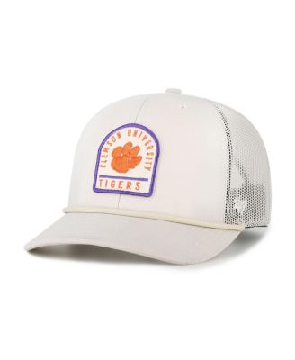'47 Brand - Men's and Women's Cream Clemson Tigers Core Inline Gravestone Adjustable Trucker Hat