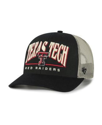 '47 Brand - Men's Black Texas Tech Red Raiders Arid Adjustable Trucker Hat