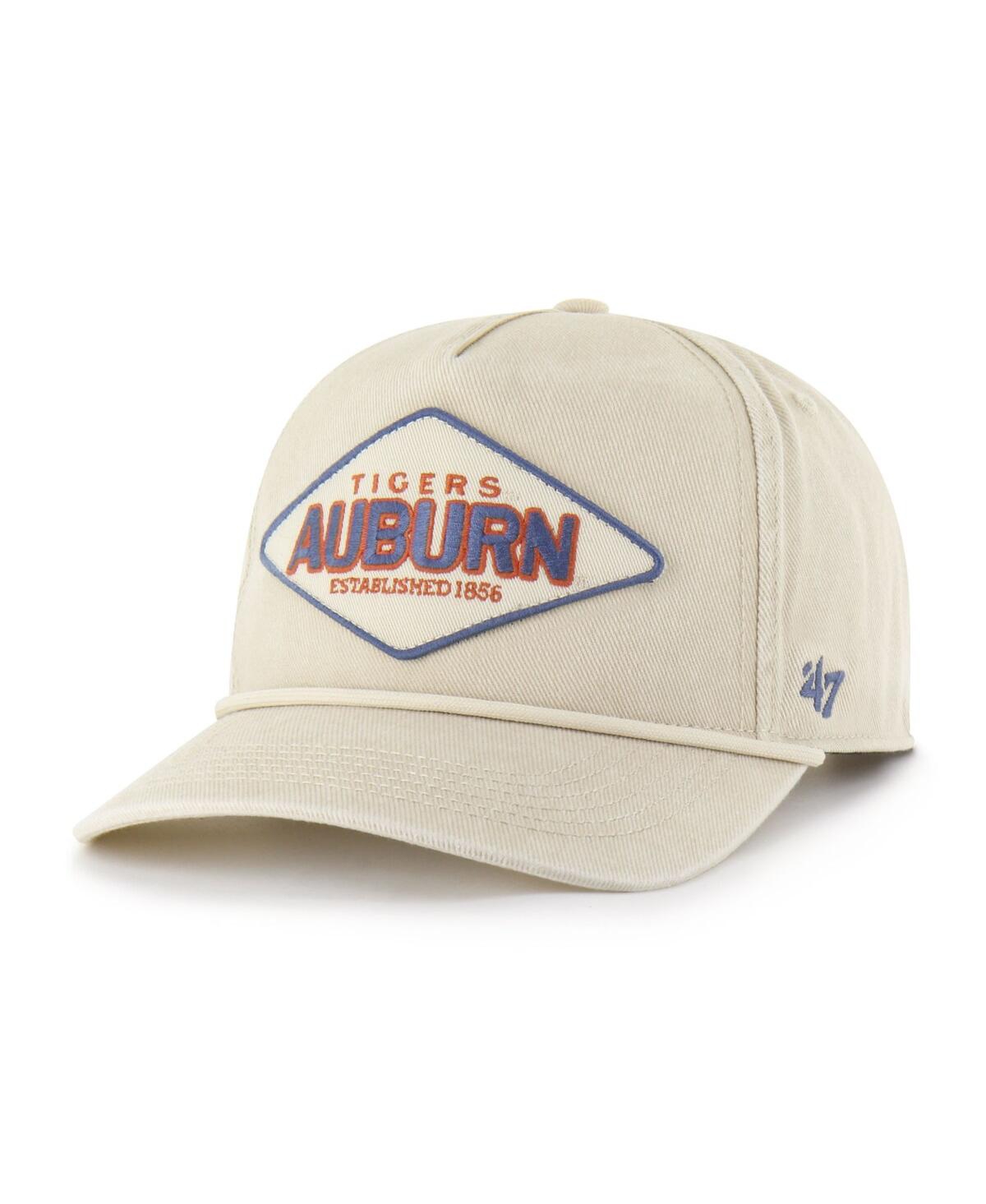 47 Brand Men's And Women's Cream Auburn Tigers Outdoorsmen Cairn Hitch Adjustable Hat In White