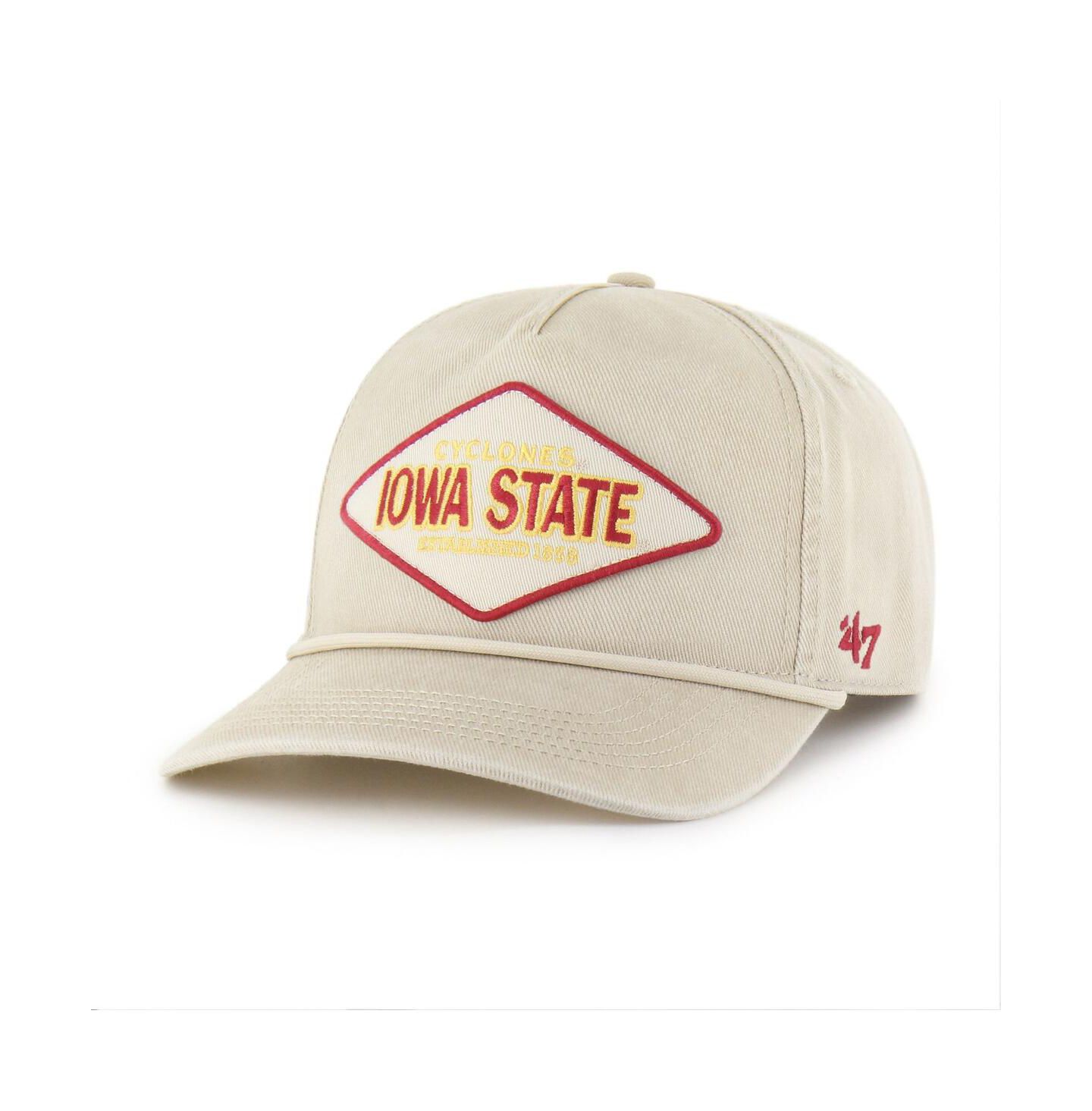 Кепка '47 Brand Cream Iowa State Cyclones Outdoorsmen Cairn Hitch Adjustable Hat — фото 2
