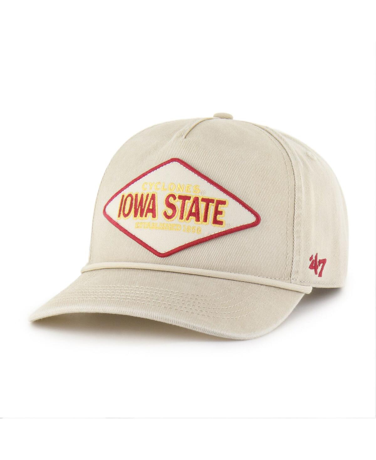 47 Brand Men's And Women's Cream Iowa State Cyclones Outdoorsmen Cairn Hitch Adjustable Hat In White