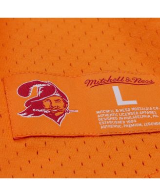 Men's Warren Sapp Orange Tampa Bay Buccaneers Retired Player Name Number Mesh T-Shirt
