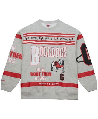 Men's Gray Georgia Bulldogs All Over Print Sweatshirt
