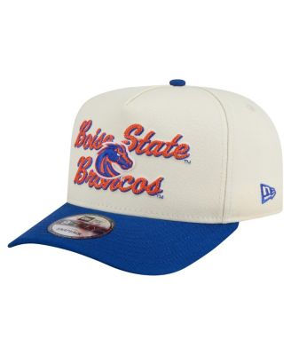 Men's Cream/Royal Boise State Broncos Vintage Chainstitch 9FIFTY A-Frame Snapback Hat