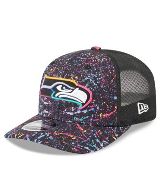 Men's Black Seattle Seahawks 2025 NFL Crucial Catch 9SEVENTY Adjustable Hat