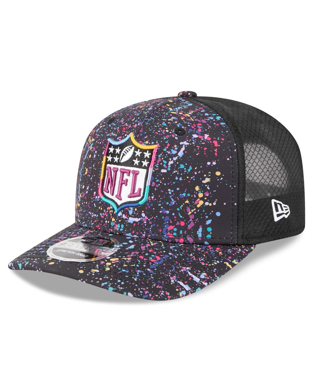 New Era Men's Black Shield Logo 2025 Nfl Crucial Catch 9seventy Adjustable Hat In Black