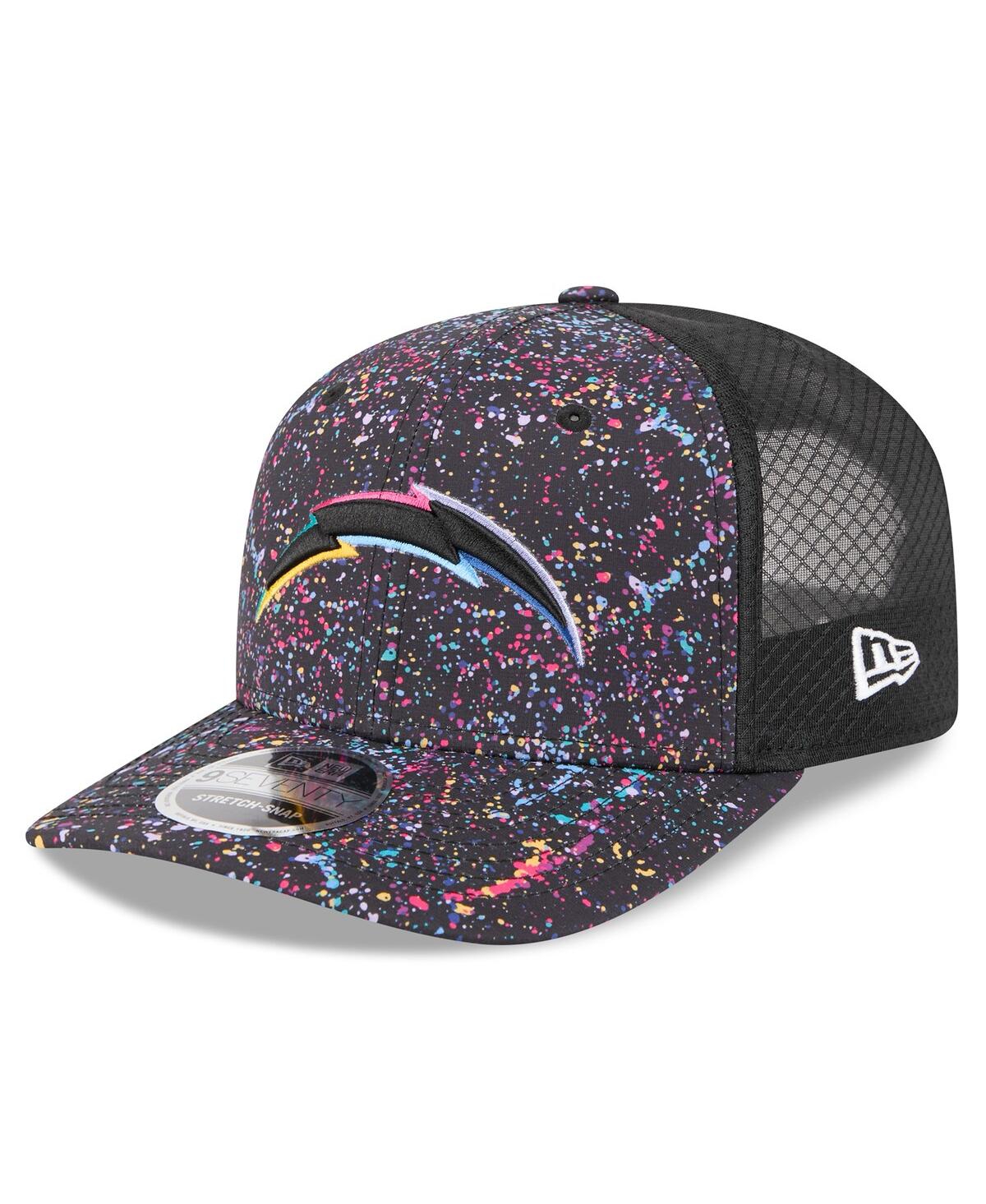 New Era Men's Black Los Angeles Chargers 2025 Nfl Crucial Catch 9seventy Adjustable Hat In Black
