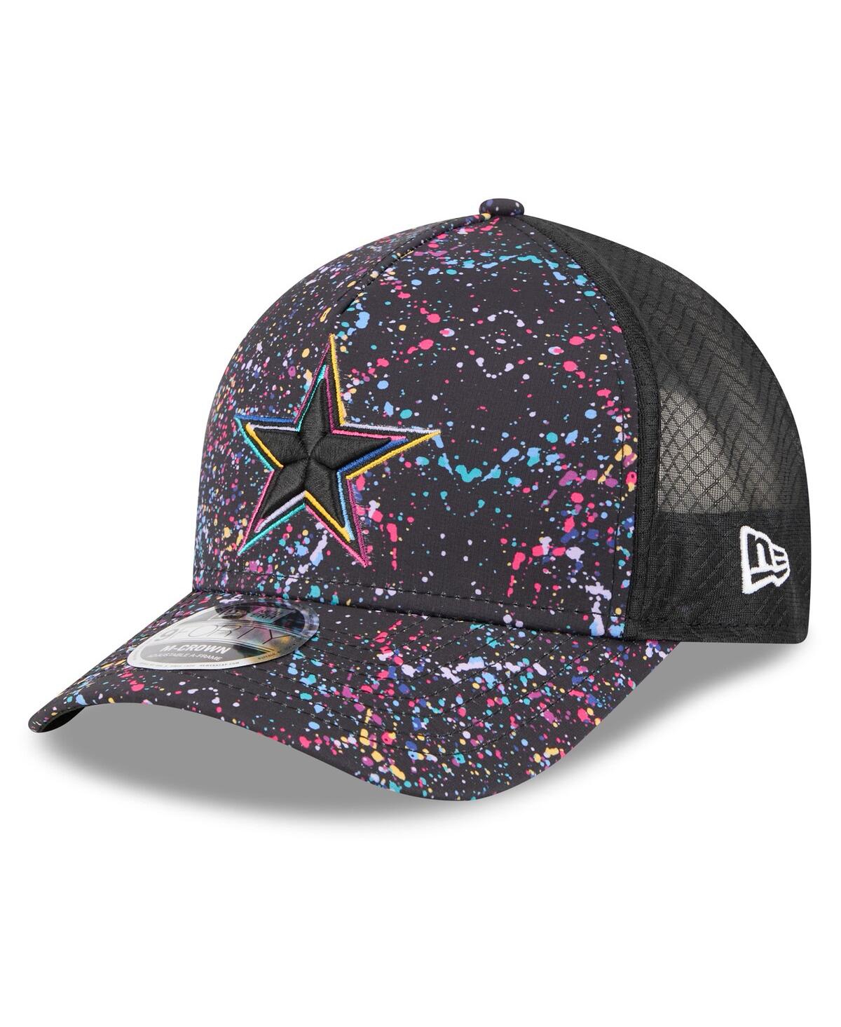 New Era Men's Black Dallas Cowboys 2025 Nfl Crucial Catch 9forty Adjustable Hat In Black